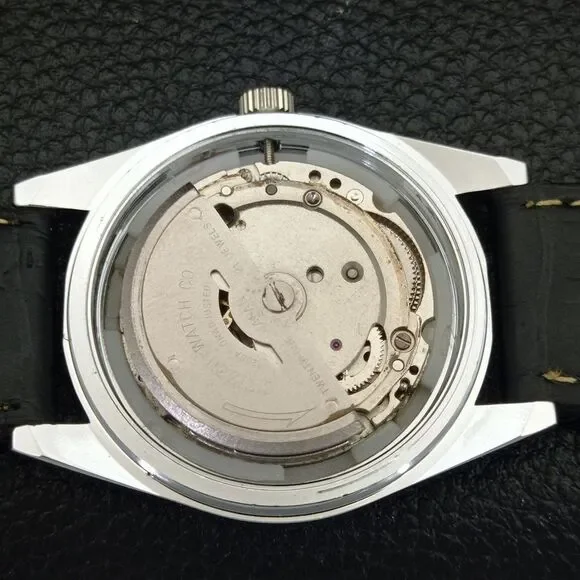 Vintage 1970 Citizen Automatic Mens Silver Watch W/daydate & Arabic accents